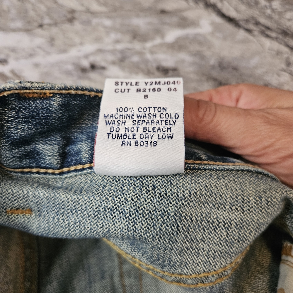 Lucky Brand Faded Blue Straight-Leg Jeans 100% Cotton - Picture 5 of 13